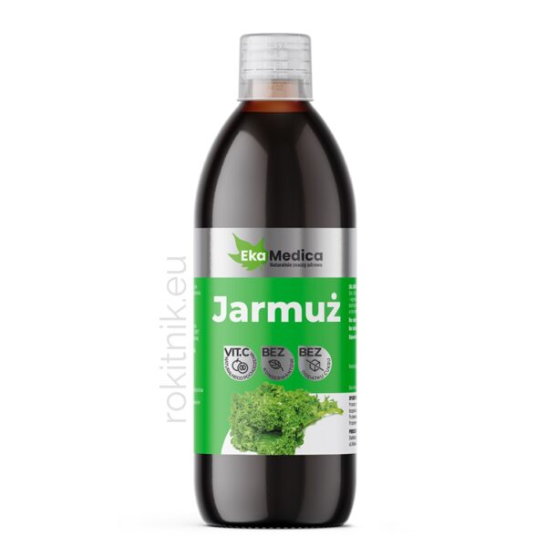 Sok z jarmużu 100% natura - odporność, zdrowie serca, kości i wzrok - 500ml