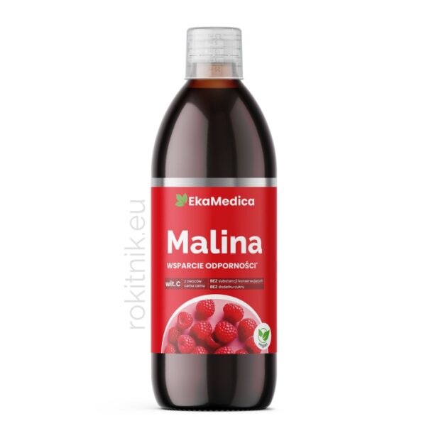 Sok z malin - odporność, krążenia, przeciwzapalny, dobry dla dzieci -500 ml